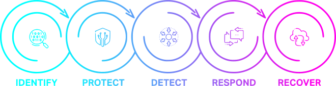 IDENTIFY - PROTECT - DETECT - RESPOND - RECOVER